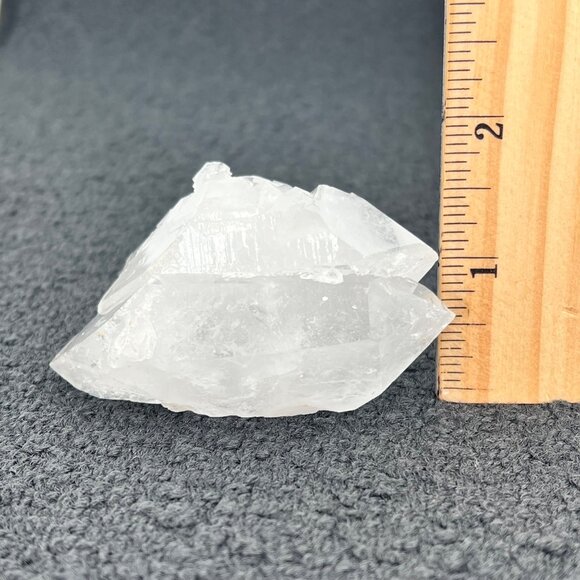 Clear Arkansas Quartz Crystal Cluster Mineral Gemstone App. 3"x1.5"x1.5" 5.2 oz - Picture 3 of 16